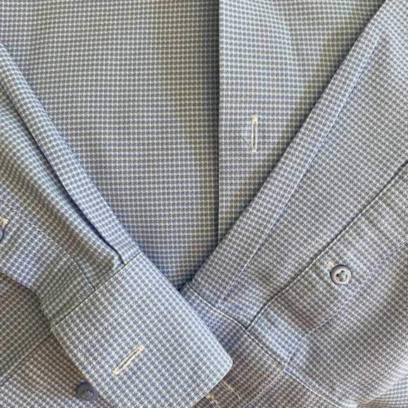 Nordstrom Tech-Smart Trim Fit Washable Dress Shirt Size 14 1/2 32/33 - Picture 5 of 6